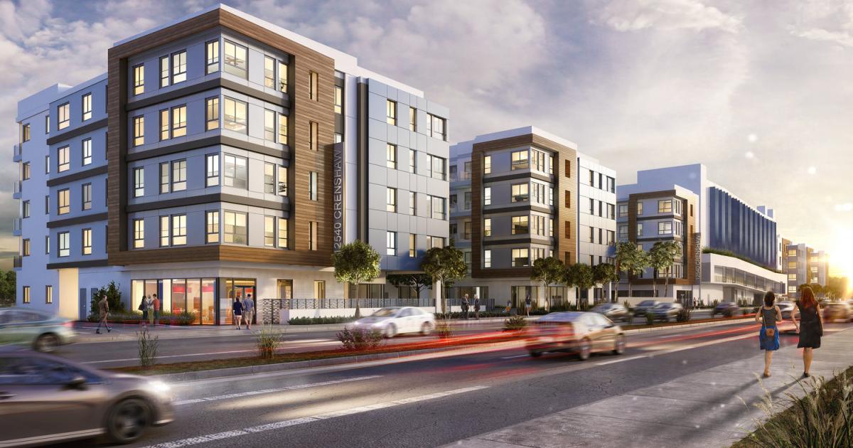 Millennium South Bay apartments near completion next to SpaceX Urbanize LA